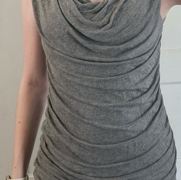 Grey cowl neck top - Picture 2 of 4